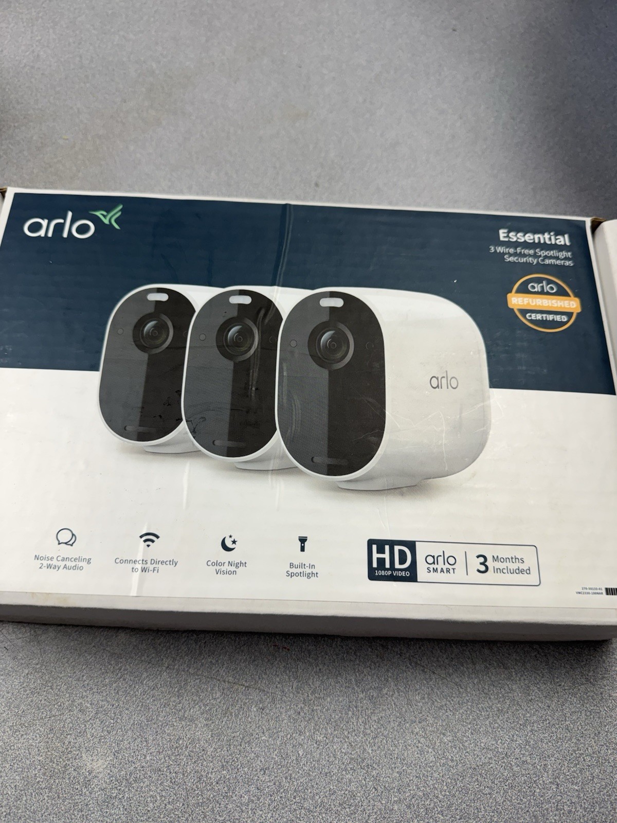 Arlo Pro 4 VMC4350P Spotlight Camera 3-Pack – White
