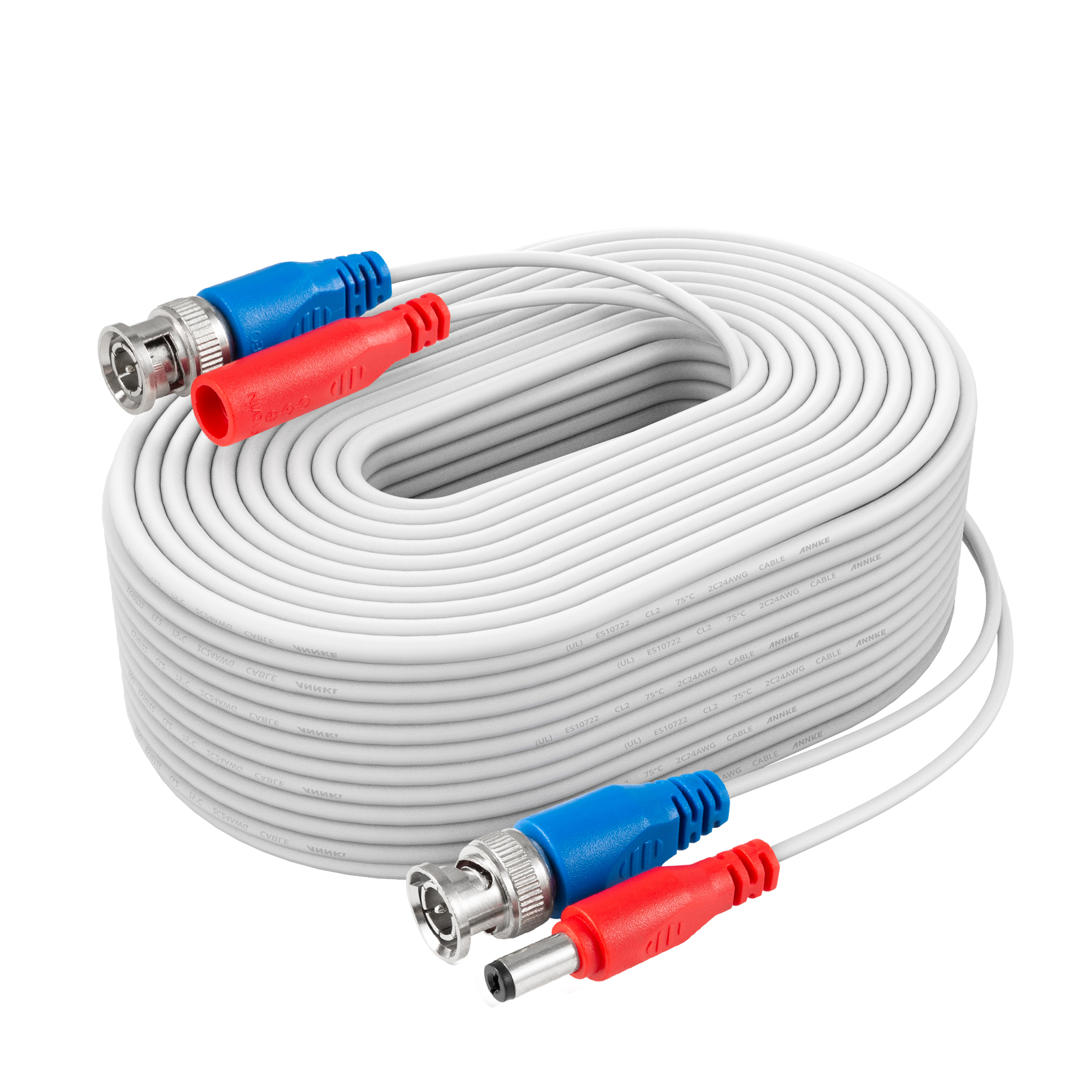 ANNKE 25/60/100ft Extension Cord Security Camera System Video DC Power Cable BNC