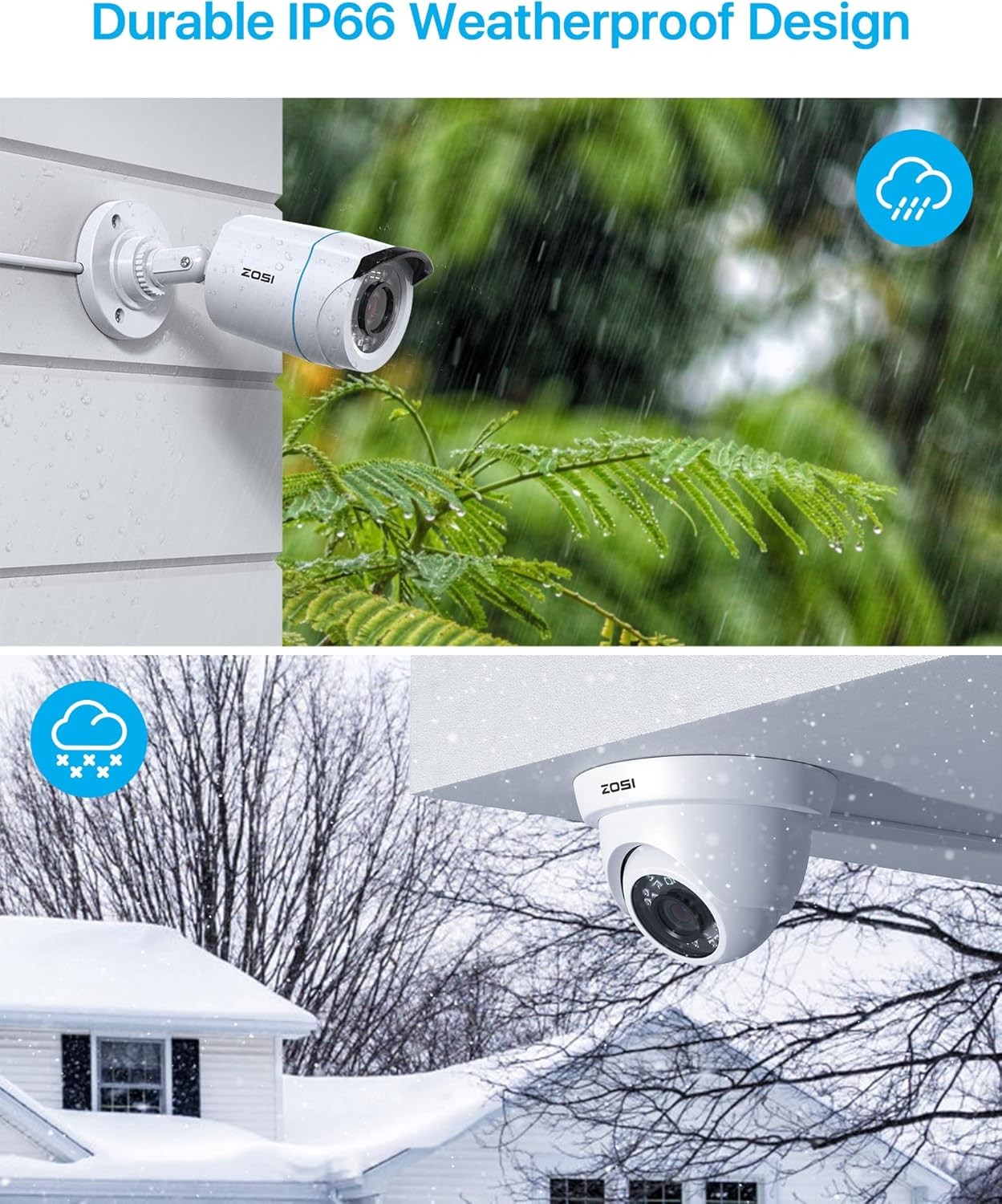 ZOSI 16CH CCTV Security Camera System 12x2MP Outdoor Camera 80ft NightVision 2TB