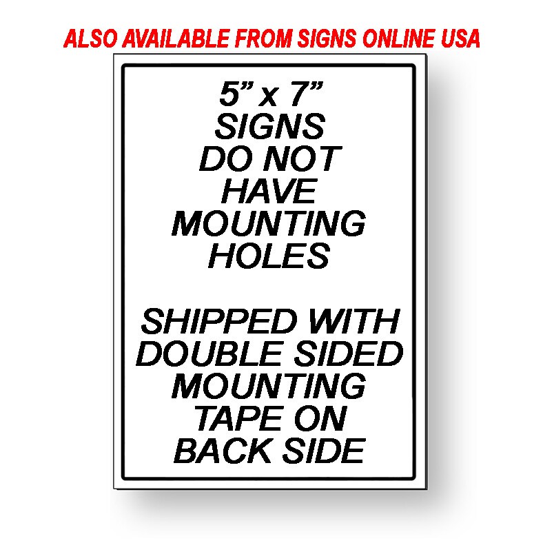 Property Protected By Video Surveillance Security Camera Metal Sign 5″ x 7″