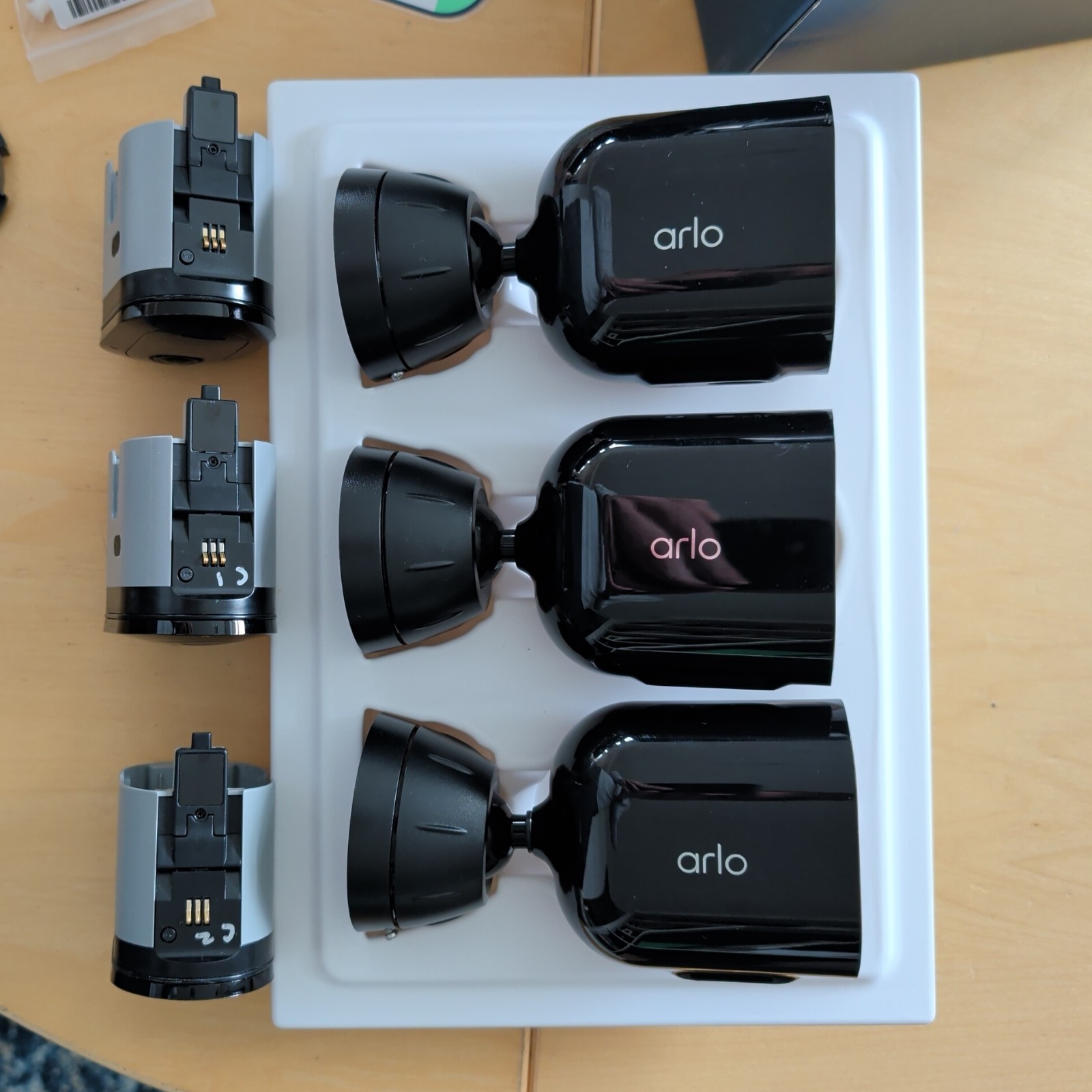 Arlo Pro 4 Spotlight Camera 3 Pack Wireless Security 2K Video & HDR VMC4350P