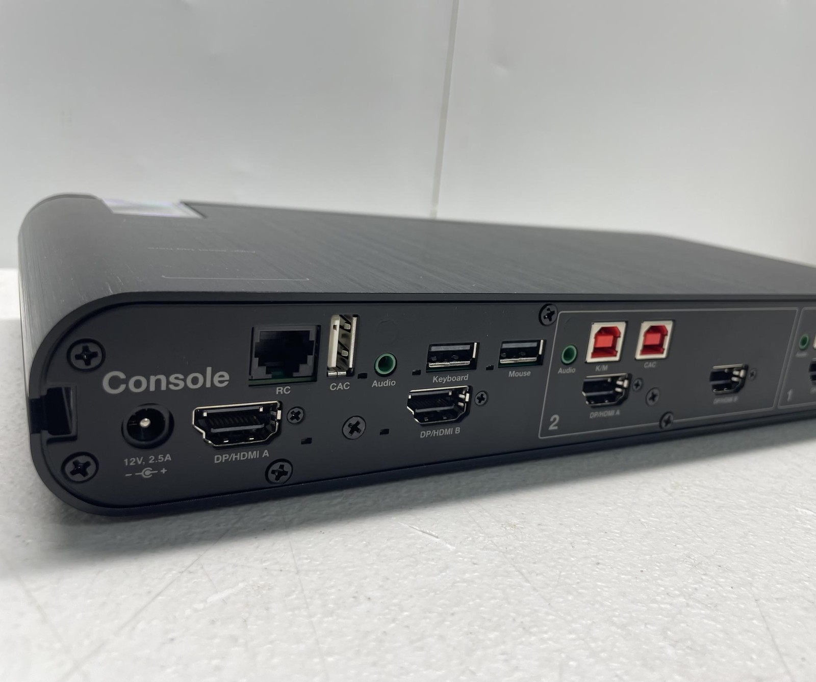 Belkin Universal 2nd Gen Secure F1DN202KVMUN4 KVM Switch, 2-Port Dual Head w/CAC