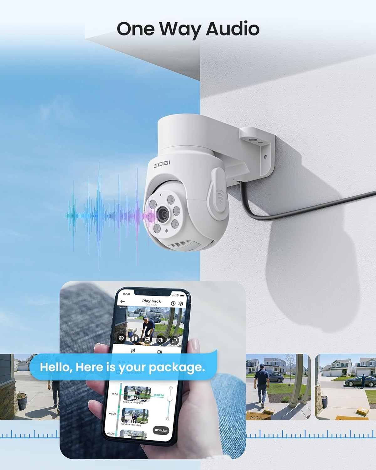 ZOSI 8CH 5MP DVR 4x Security CCTV Outdoor 1080P Camera System Night Vision 500GB