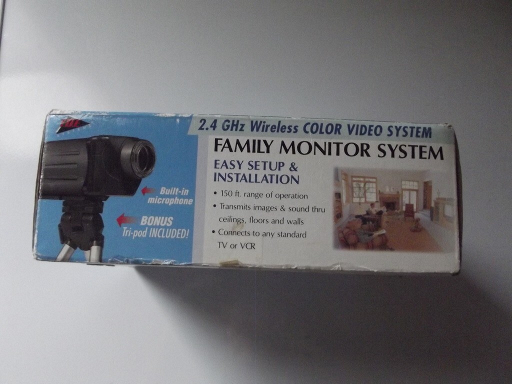 TDE Systems Family Monitoring System 2.4 GHZ Color Video System Untested