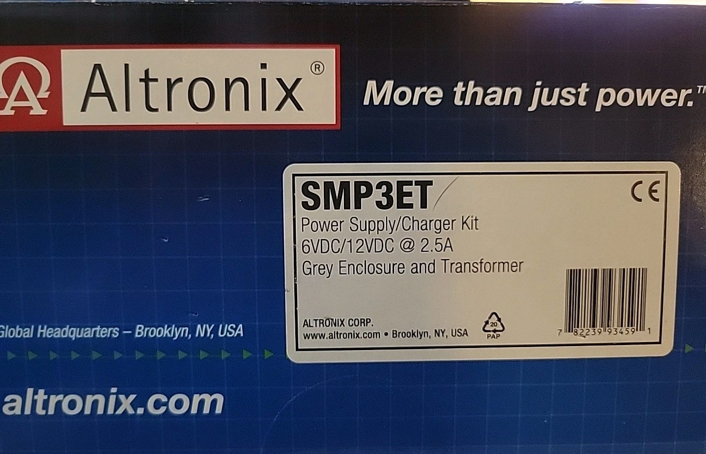 Altronix SMP3ET Power Supply/Charger Kit – New & Sealed