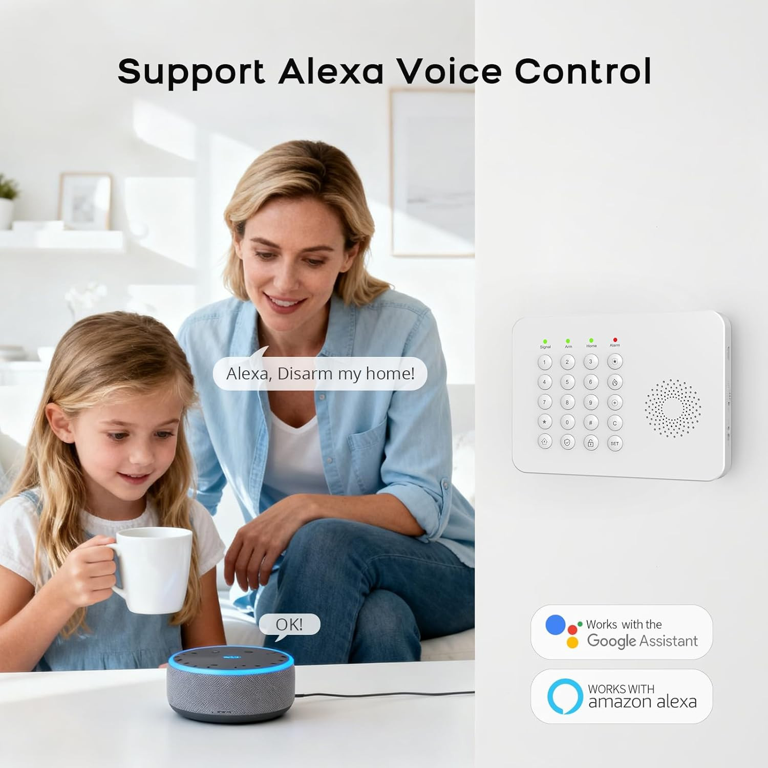 2026 Wifi+Gsm/4G Home Security System with Instant Smart Life or Tuya App Real-T