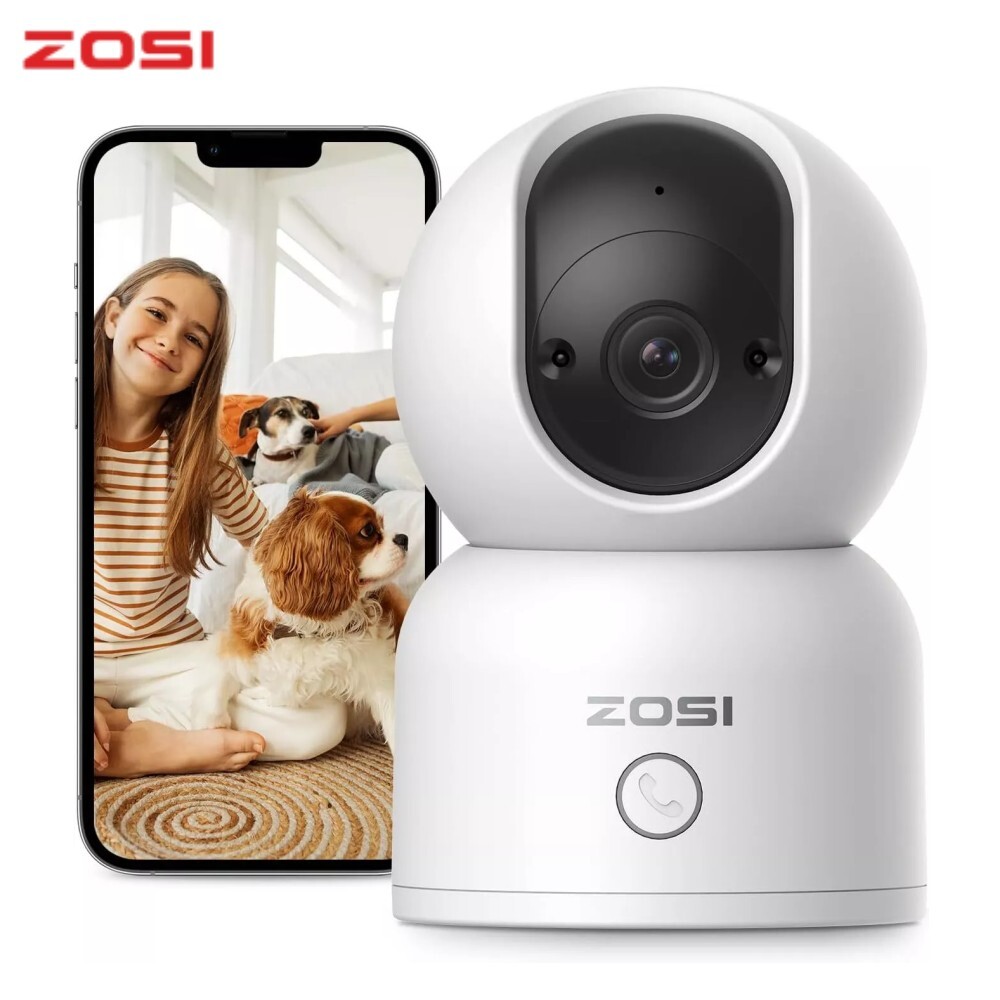 ZOSI 2MP WiFi 1080P Security Camera 360° Baby & Pet Monitor Smart IP Camera C518