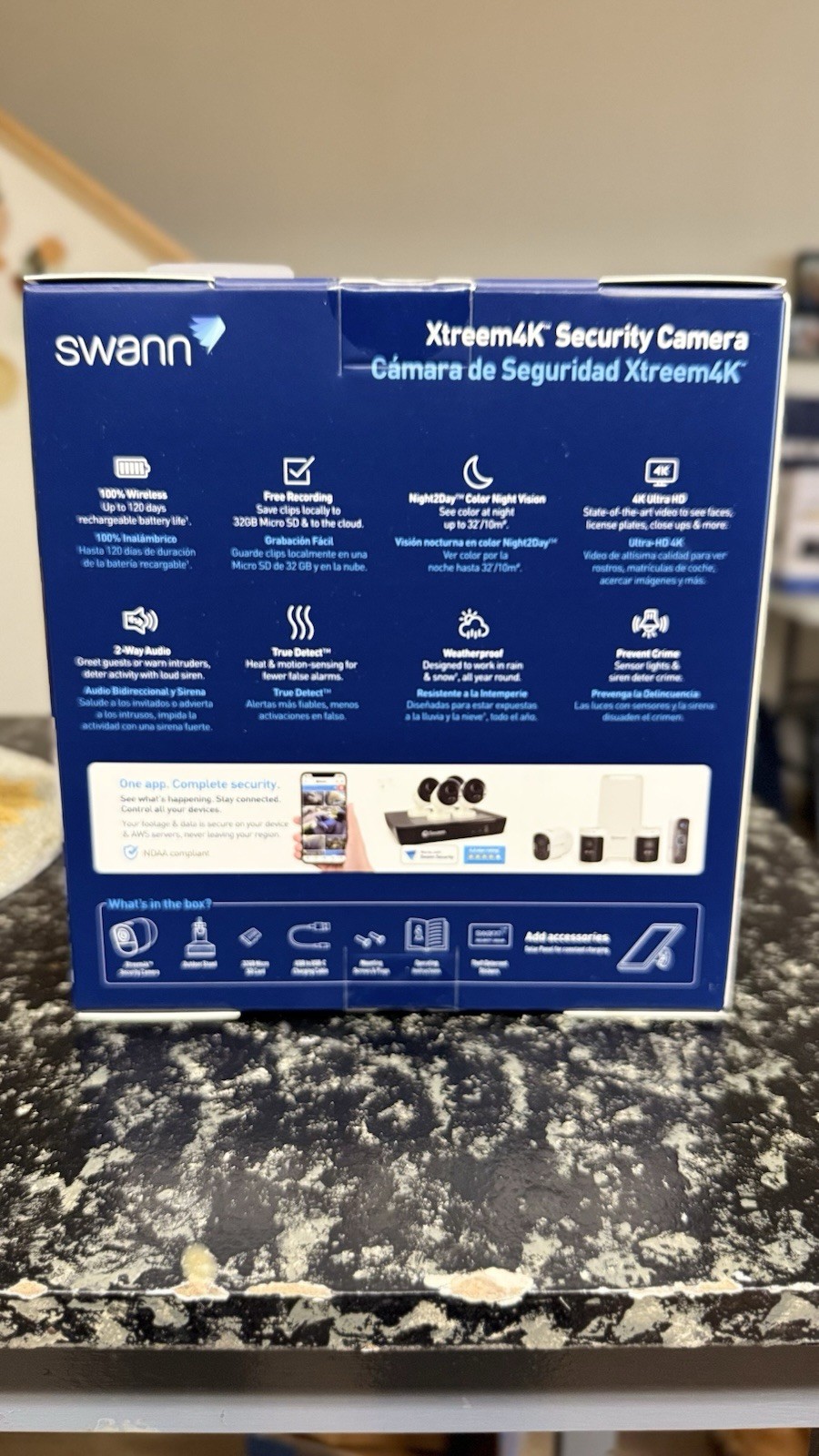 Sealed | Swann | Xtreem4K | Security Camera | Wire Free | 32 GB Micro SD