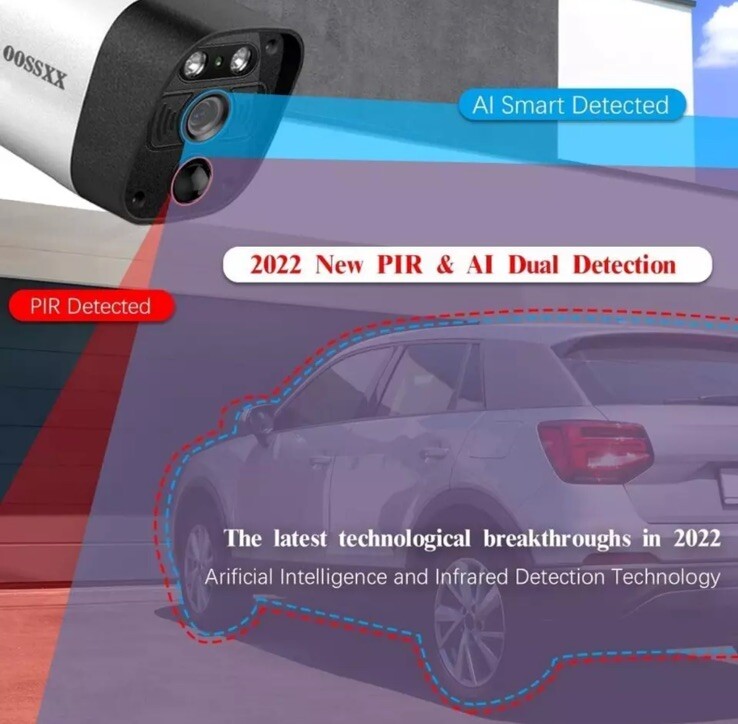 OOSSXX PoE+ DVR + 6 Cameras Set Why 8.0 Mega (4K) 25/30 FPS Network Camera Range