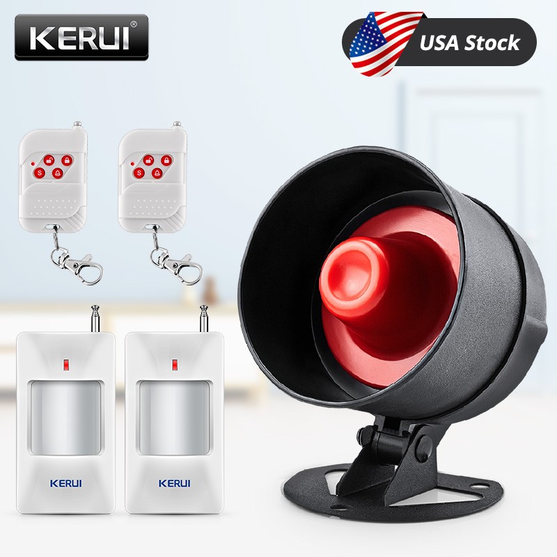 KERUI Home Wireless Burglar System Local Siren Speaker 120dB Safety Alarm Lot