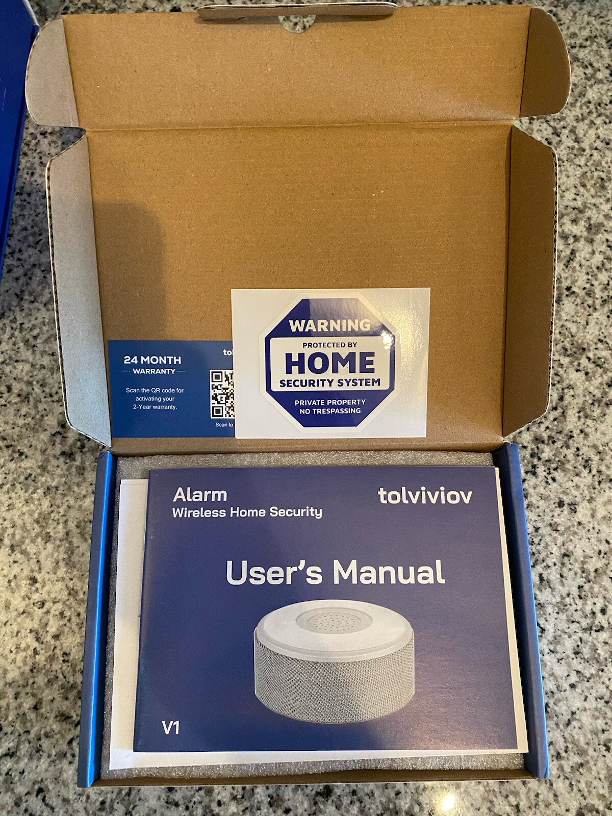 Tolviviov Alarm Wireless Home Security 8-Piece Set