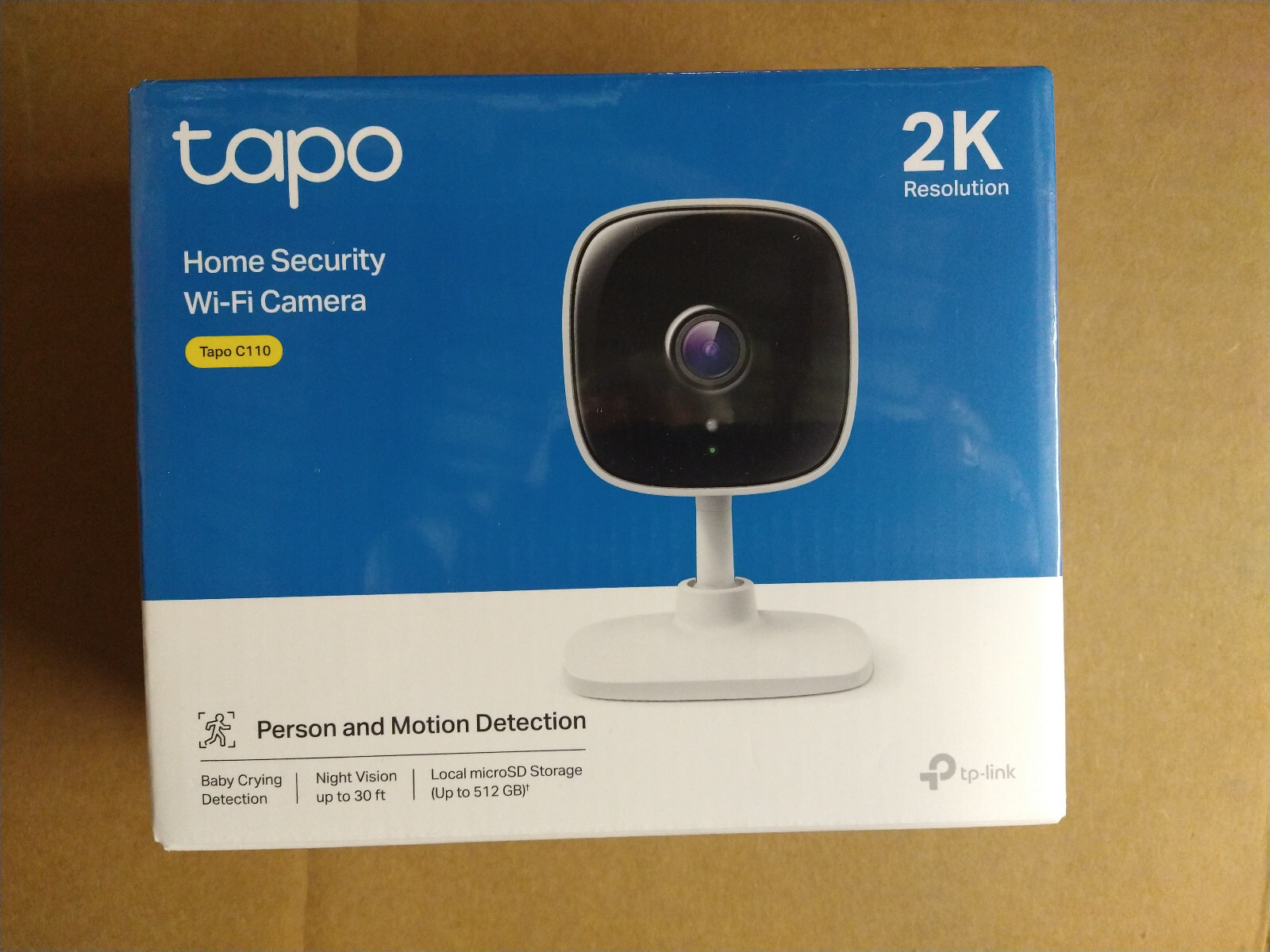 TP-LINK 3MP H.264 Home Security Wi-Fi Camera, Tapo C110 TapoC110 Night Vision