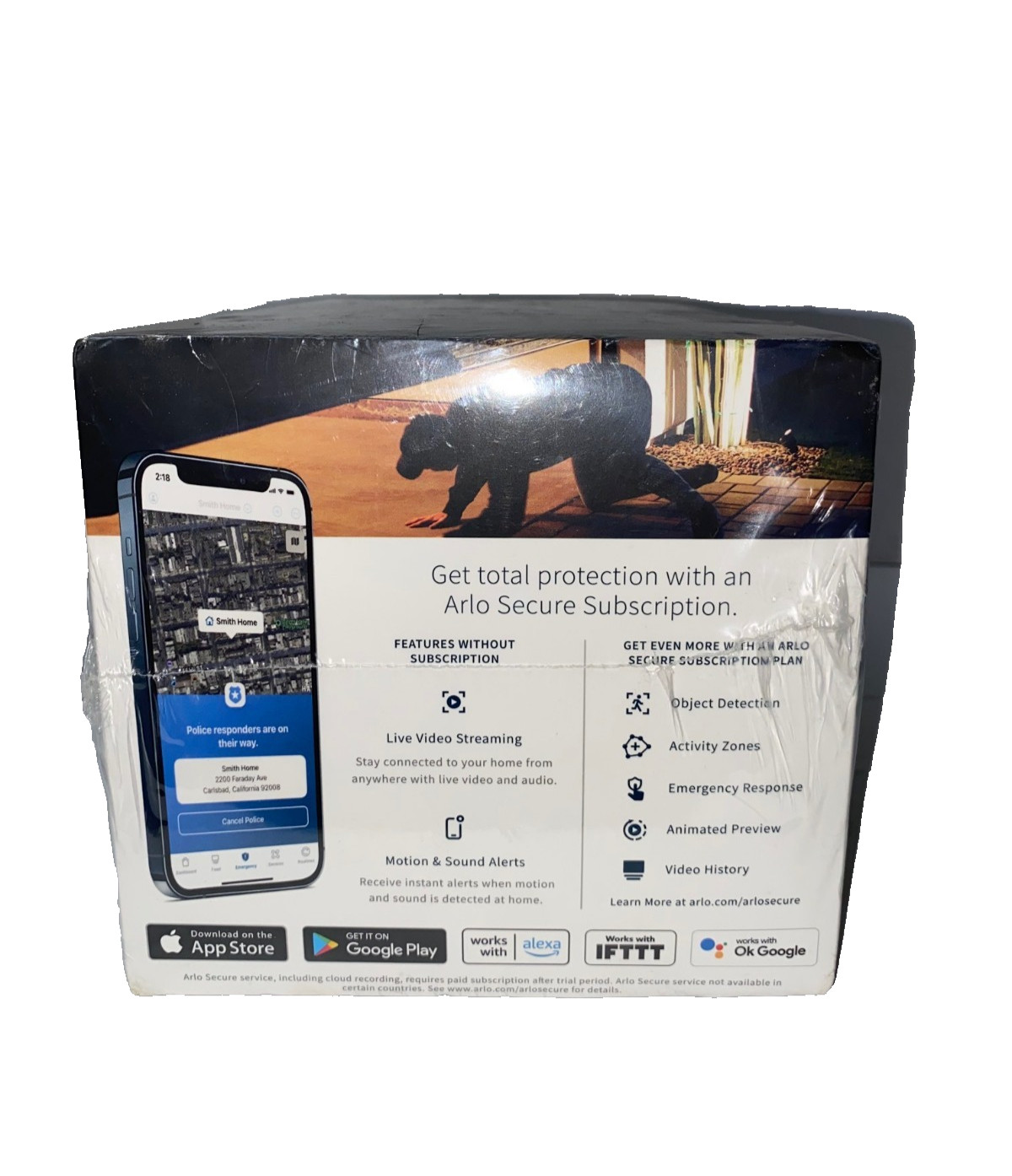 Arlo Pro 4 Spotlight Camera System VMC4450P-1CCNAS 4-Pack 2K HDR WiFi