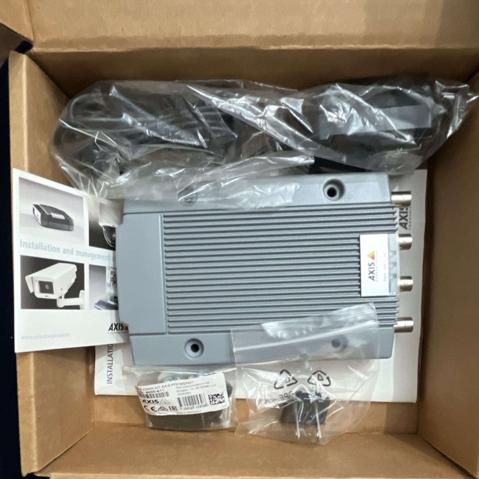 AXIS P7214 4-Channel IP/Network Video Encoder Gray w/ Power Supply Manual