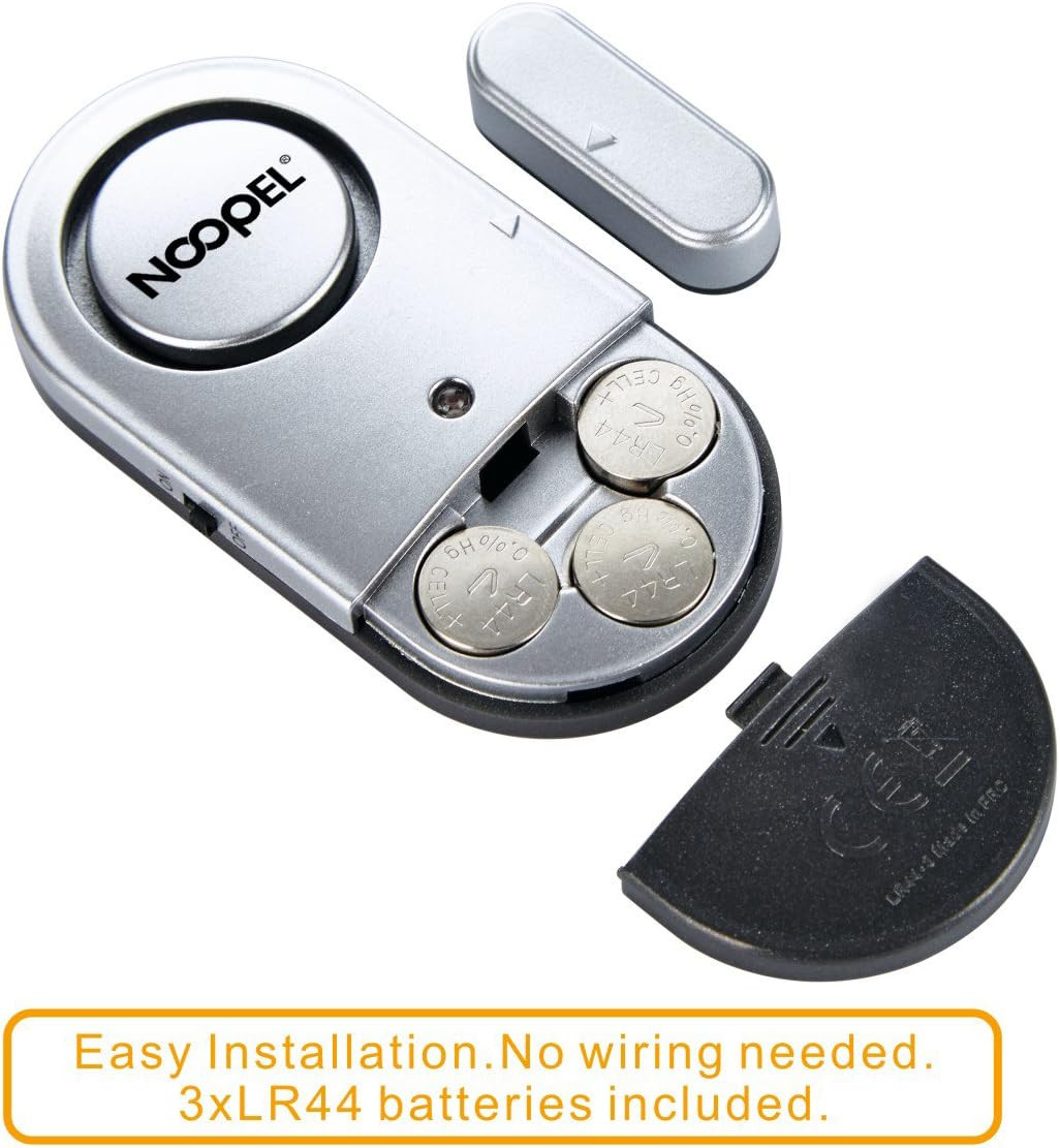 Door Alarms When Opened, 4 Pack 120DB Loud Pool Alarms for Doors, Window Alarm
