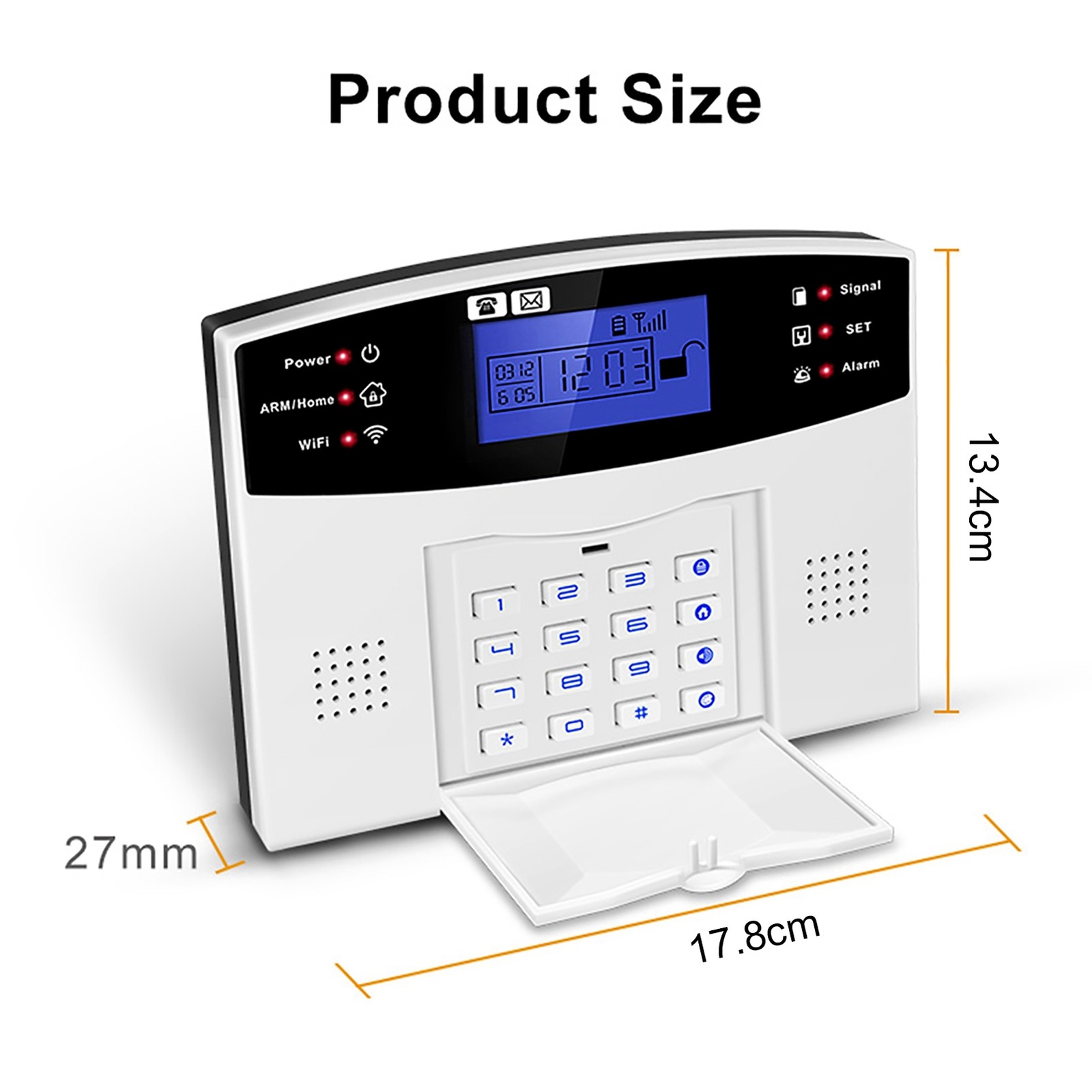 Security Alarm System Kit 8 Wireless Remote Controllers WiFi GSM Home