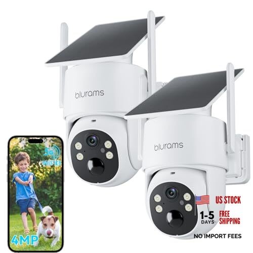2.5K Pan/Tilt Security Cameras Wireless Outdoor, 100% Wire 2Pack Dual-Band