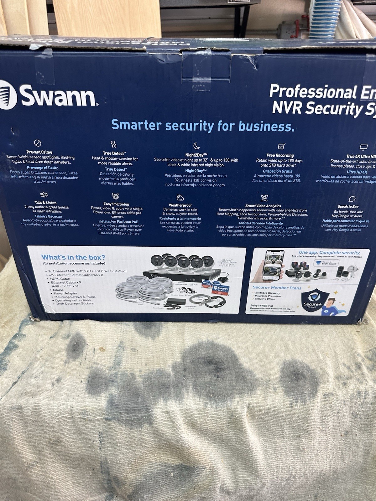 Swann Professional Enforcer 4K 16-Channel NVR w/8 PoE Cameras SWNVK-1689808