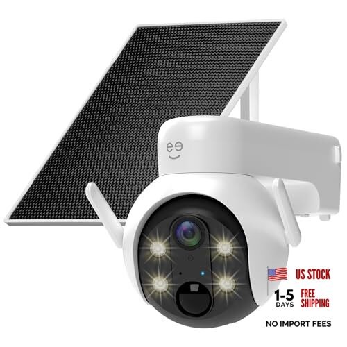Insight 3MP Smart PTZ Solar Security Camera – Auto-Follow Motion Tracking, 2K