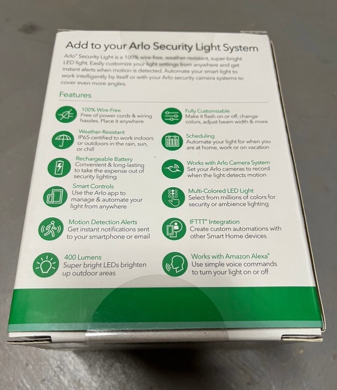 ARLO SMART HOME SECURITY WIRELESS LIGHT SET AL1101-100NAS 2 PACK NEW BEST OFFER!
