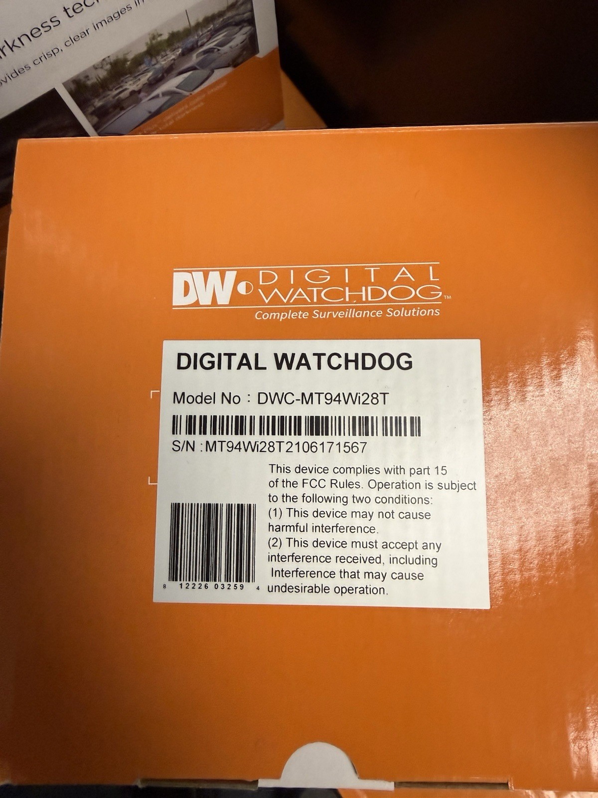 Digital Watchdog DVR DW-VP122T8P Plus 2 New Camera Model Numbers In Description