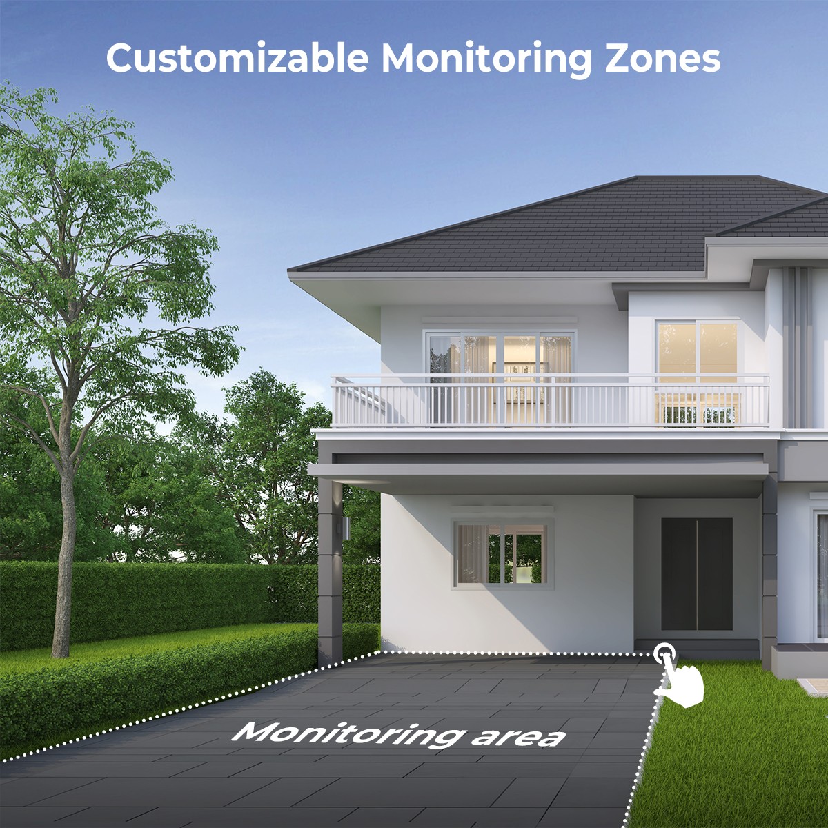 Ravienty 8CH DVR HD 1080P Video CCTV Security Camera System Outdoor AI Detection