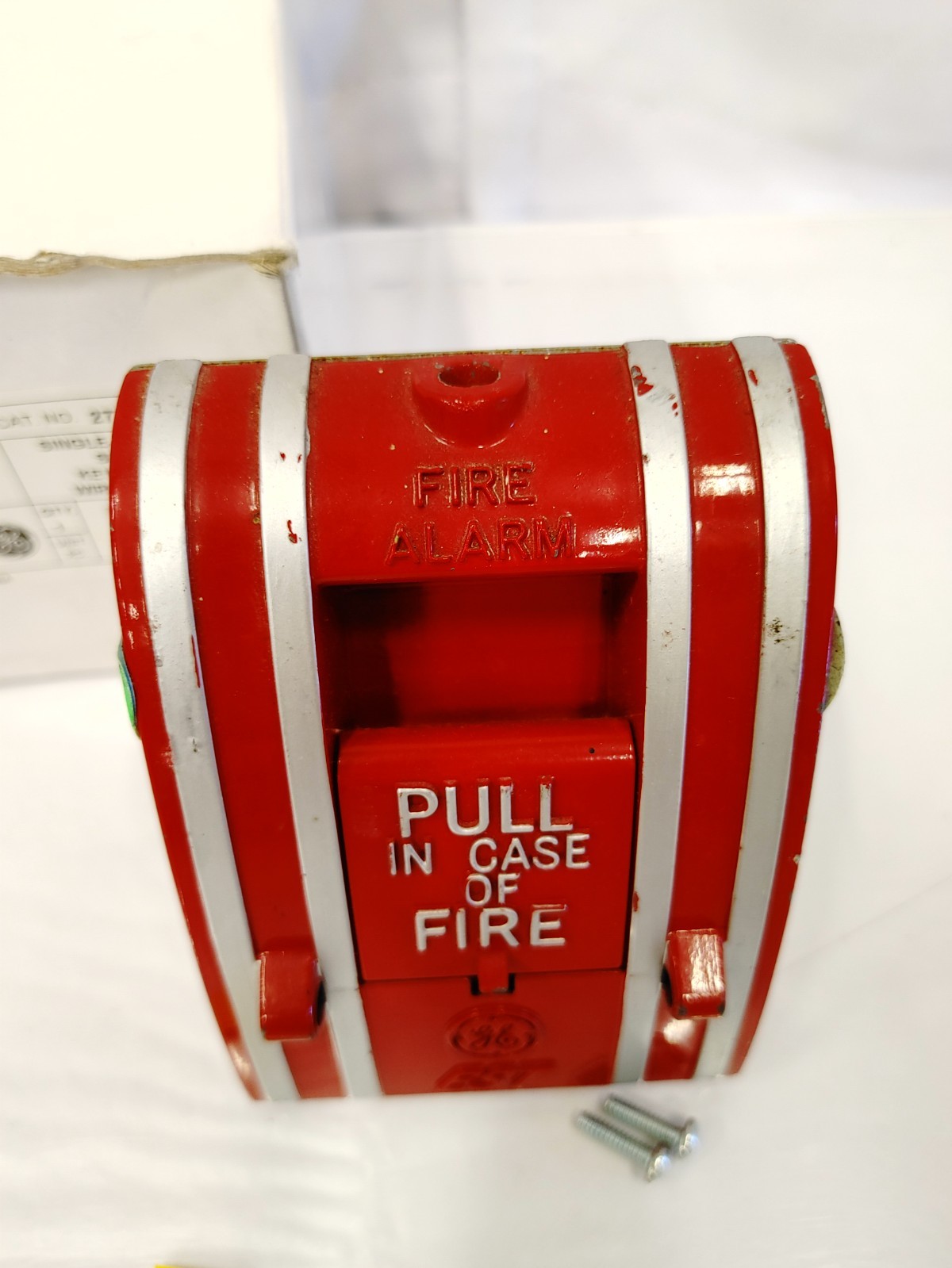 GE Security 277B-1120 Double Action Fire Alarm Manual Pull Station