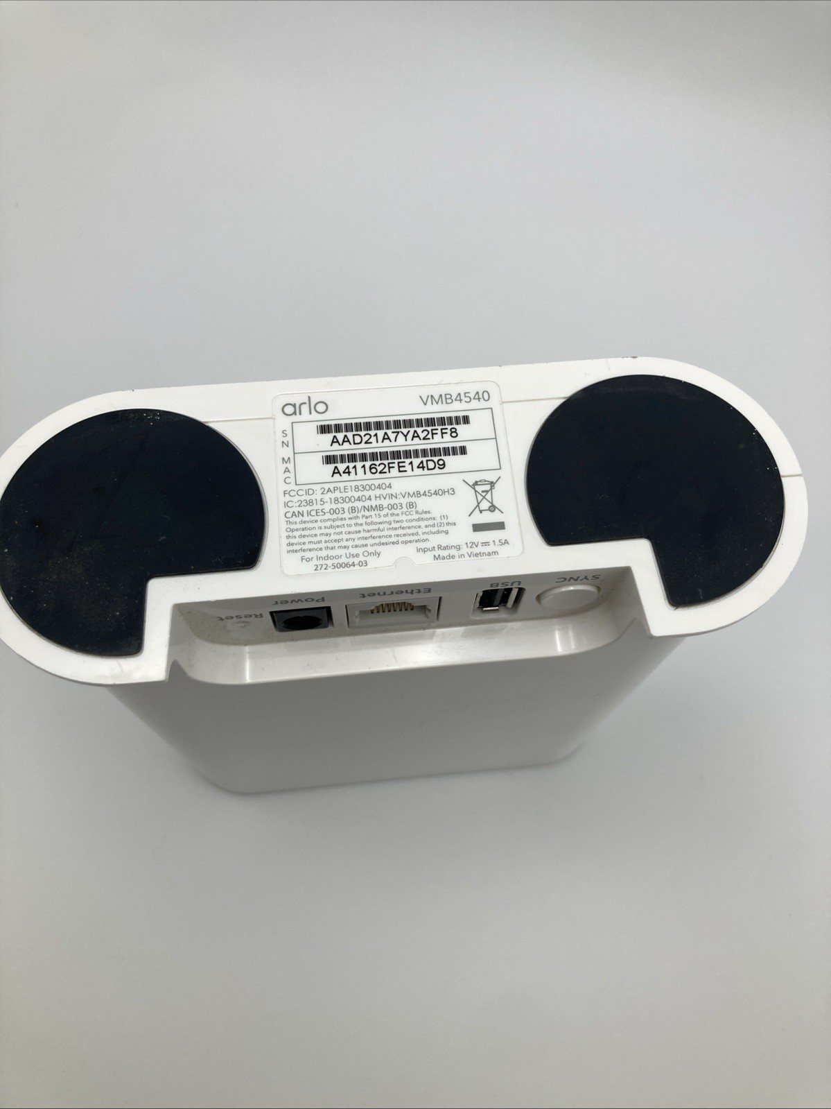 NETGEAR Arlo VMB4540 Smart Hub Base Station W/ Power Cord – Power Tested!