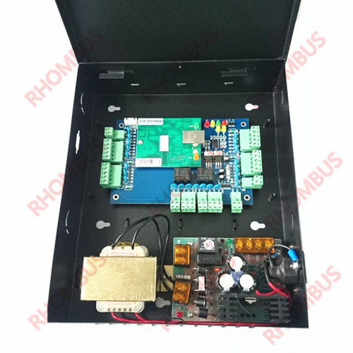 2-Door Control Kit with Reader/Power Unit/Key Fob/280kg Magnetic Locks/Switch/US