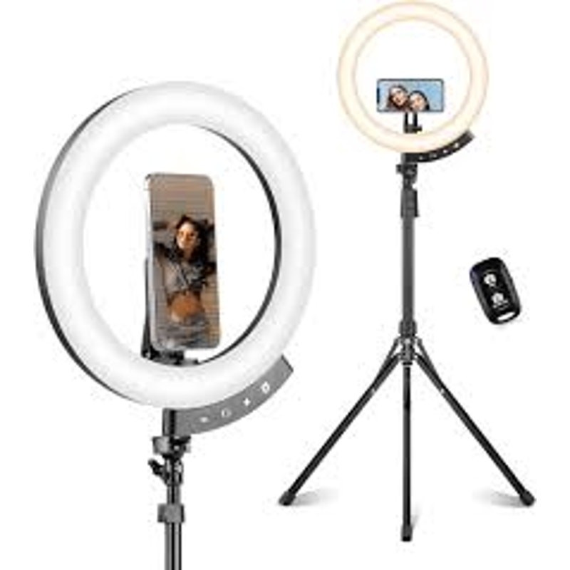 NEW IN BOX TAOTRONICS 12″ SELFIE LED RING LIGHT -62″ TRIPOD STAND & PHONE HOLDER