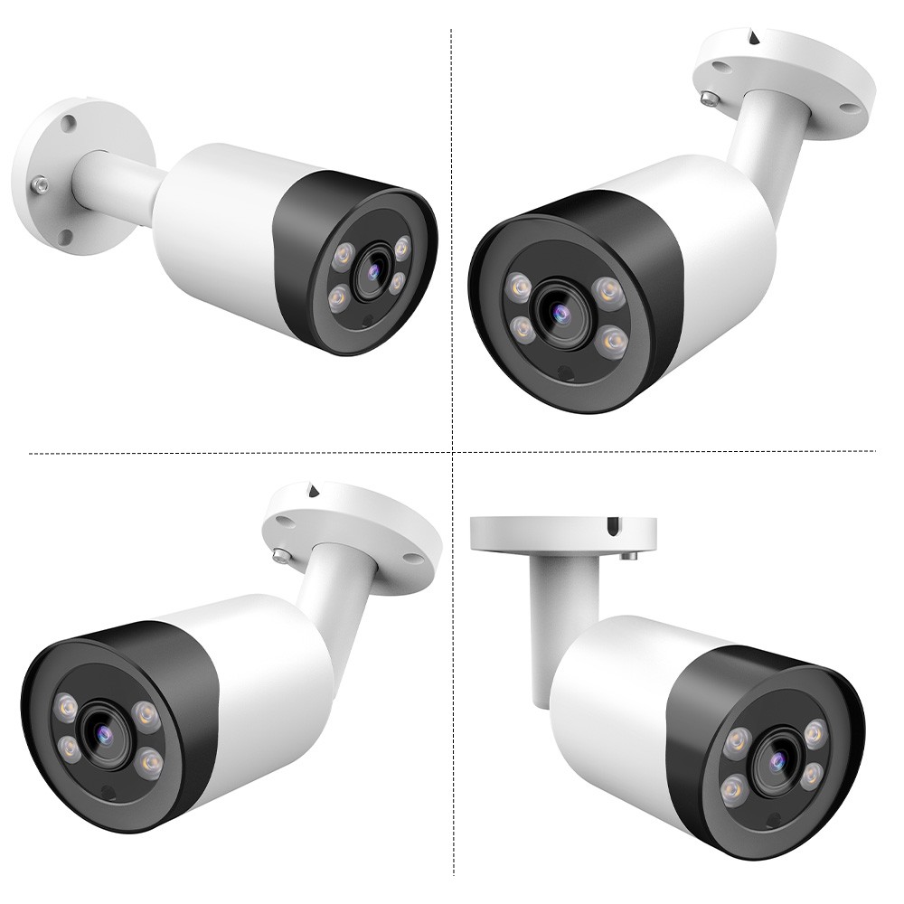 Vikylin 8CH 8POE NVR 5MP Full Color Security IP Camera Bullet System Outdoor Lot