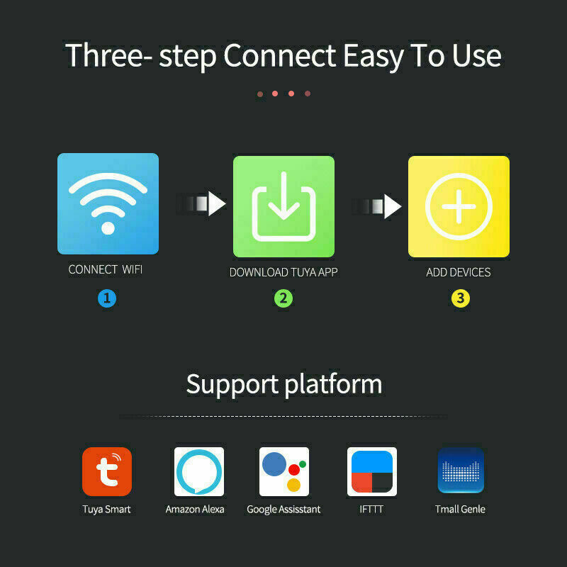Smart Wi-Fi Home Window Door Burglar Security Alarm Sensor System Alexa Google