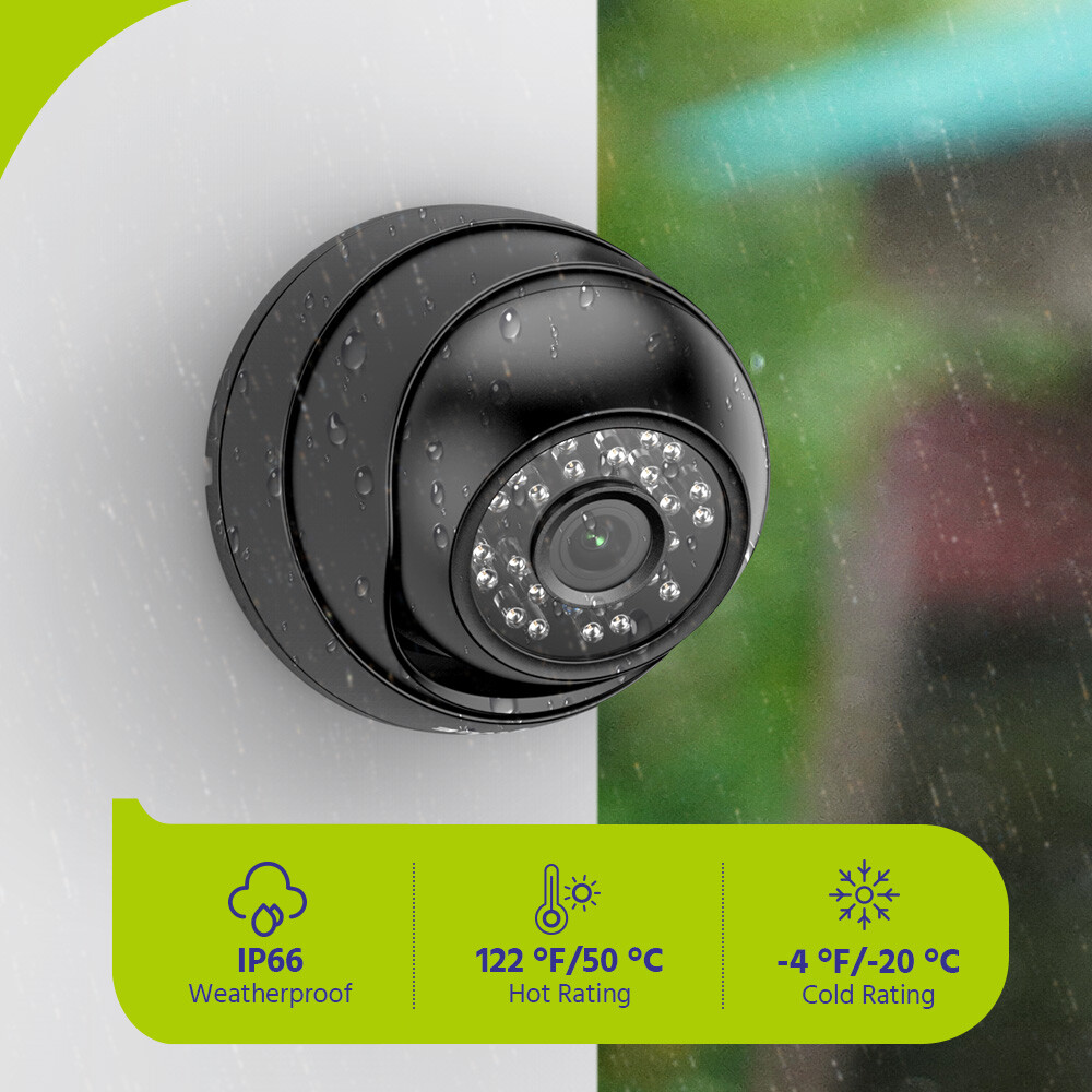 SANNCE 4in1 Full HD 1080P Video CCTV Security Camera Outdoor IR Night Vision