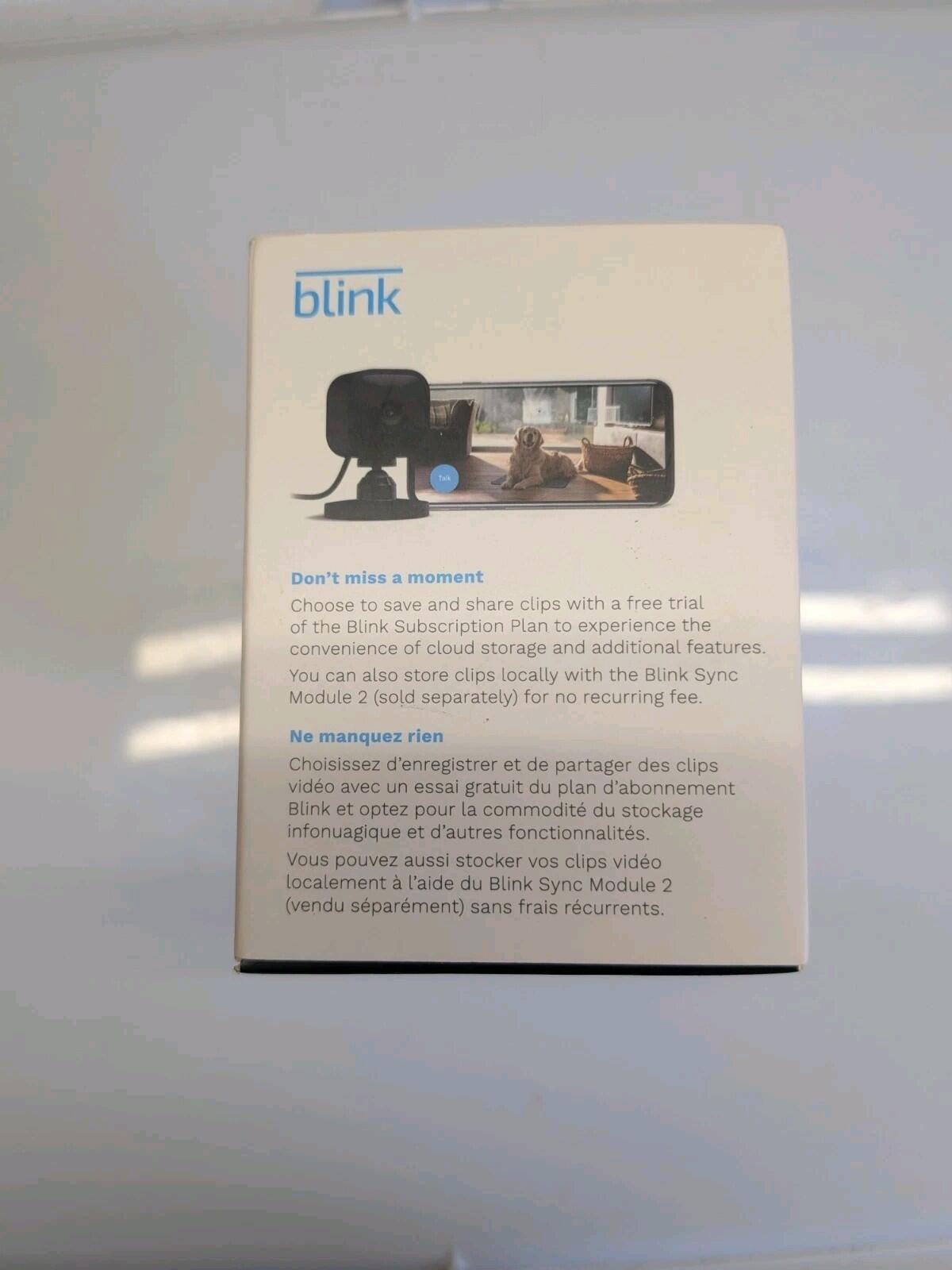Blink Mini Indoor Plug-In HD Smart Security Cameras (2 Pack) Alexa New Black