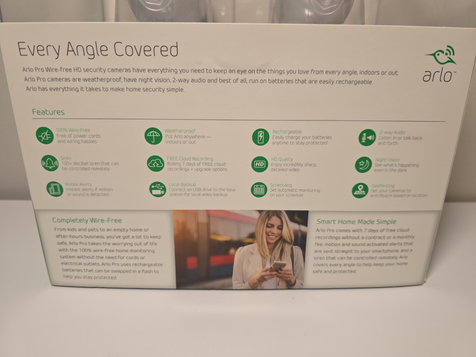 Arlo Pro 2 Wire-free HD Security Cameras. Model #VMS4230 NEW