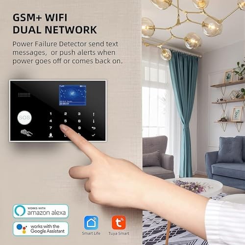 WiFi 3 4G GSM Home Burglar Alarm System Tuya Alexa