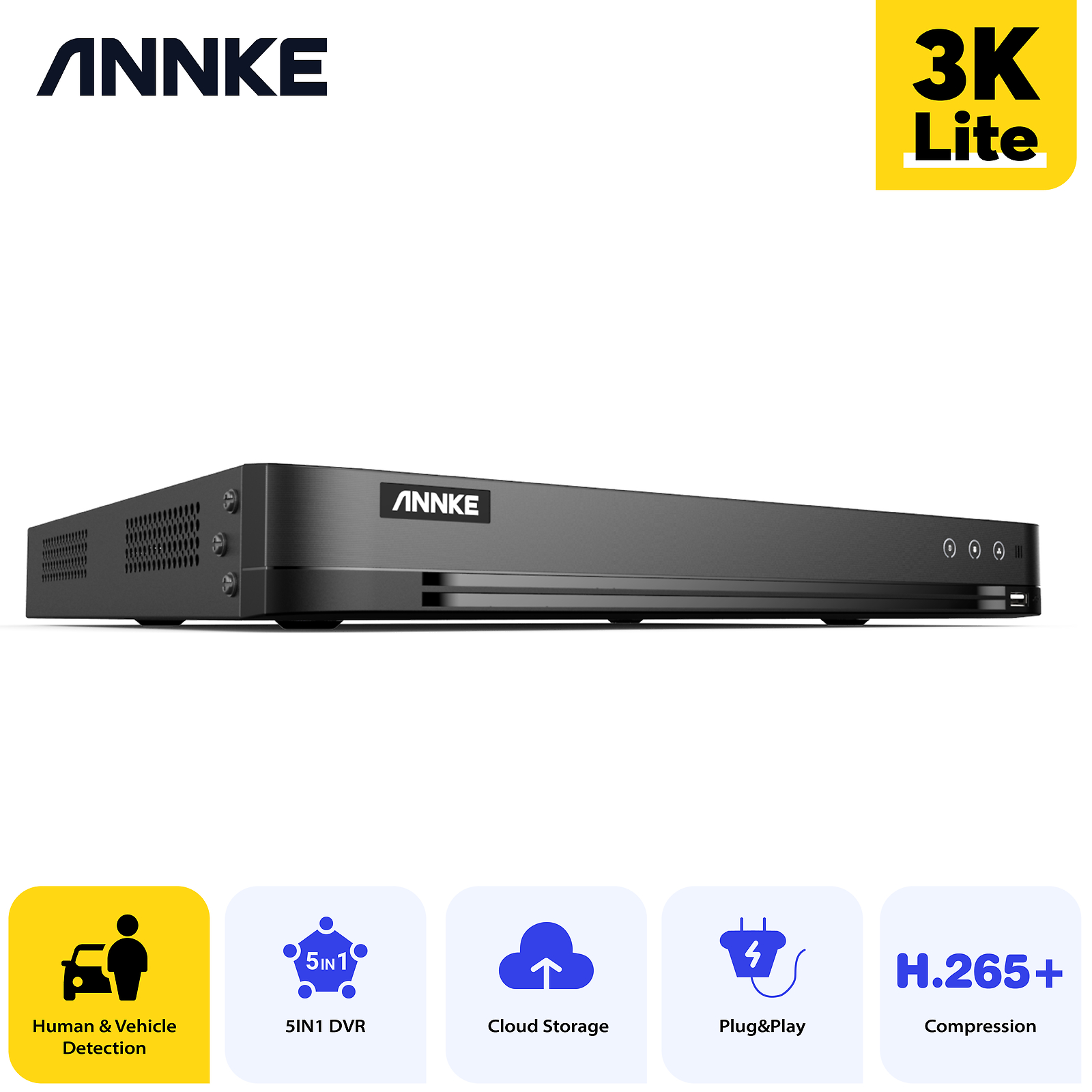 ANNKE 32CH 5MP Lite H.265+ DVR CCTV Video Recorder Surveillance Security System