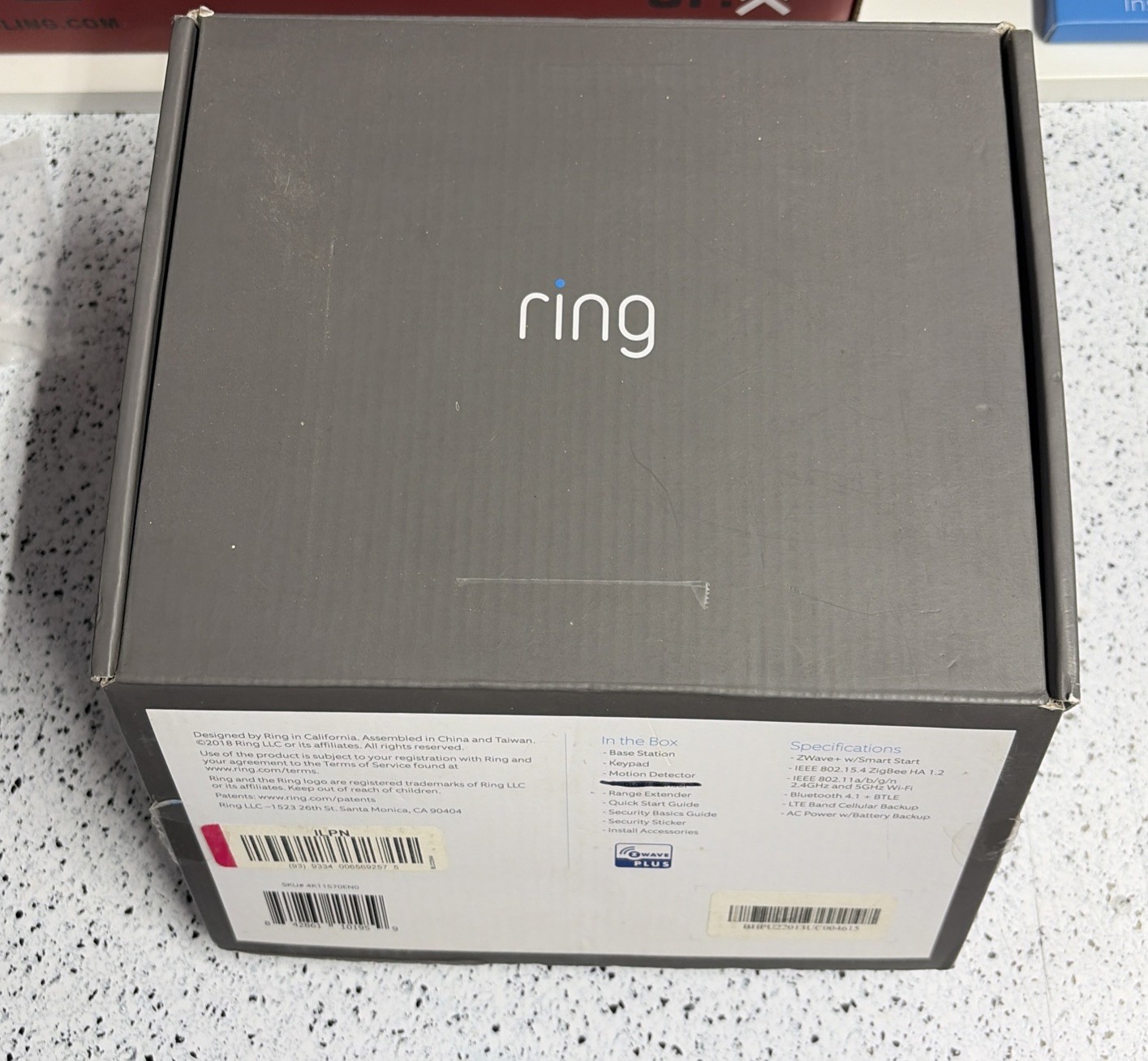 Ring Alarm Wireless Security Kit (missing contact sensor) 2019 1st Gen