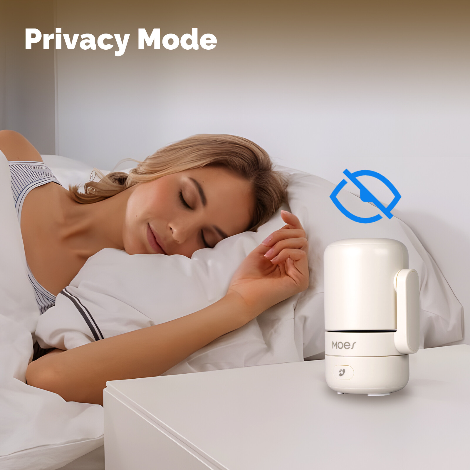MOES WiFi 360° Smart Security Camera 4MP HD Night Vision Motion Sound Detection