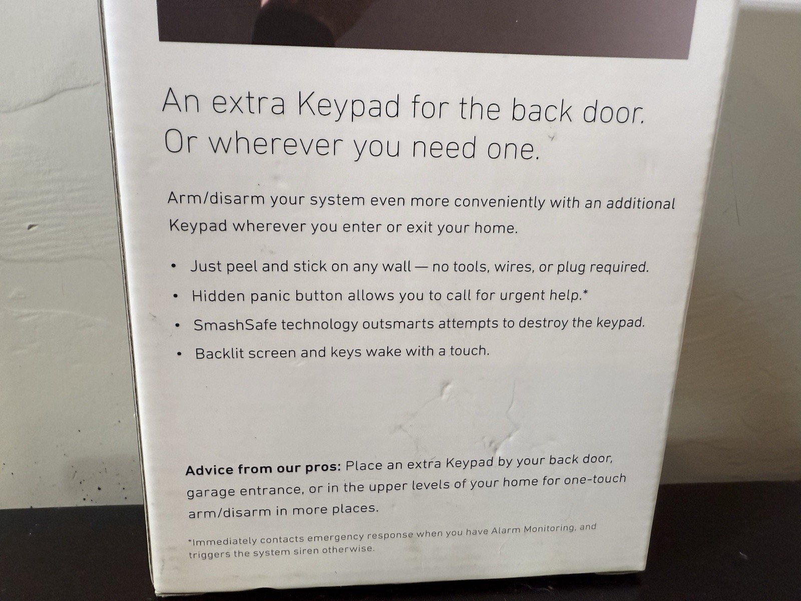 SimpliSafe SSKP3 Home Security System Wireless Keypad Remote White GENUINE w1