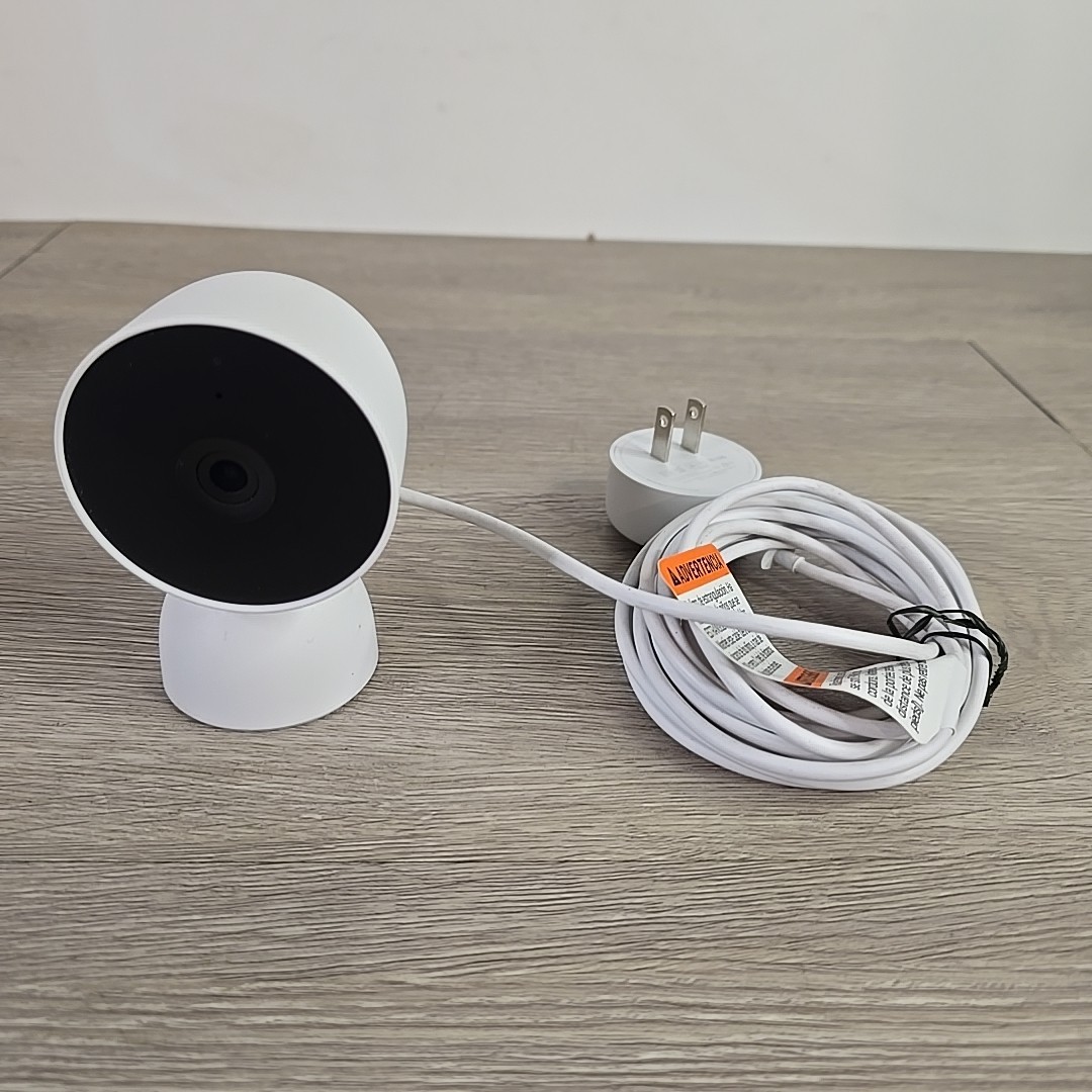 Google Nest Cam Indoor Wired Security Camera 2nd Gen White