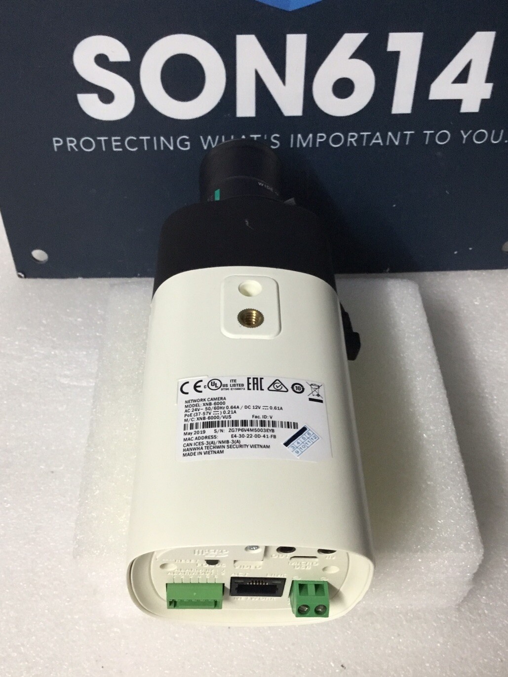 Wisenet XNB-6000 Security Network Color Camera W/ 2MP 5-50mm Multiple Streaming