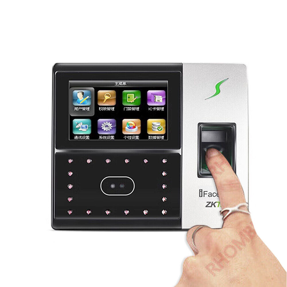 iFacial+ Finger TCP/IP Biometric Fingerprint Time Clock Access Control /iface702