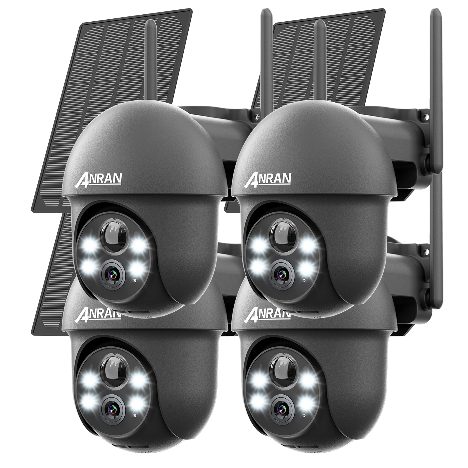 3MP WIFI Pan/Tilt Home Security Camera Outdoor Wireless Solar & Battery Powered