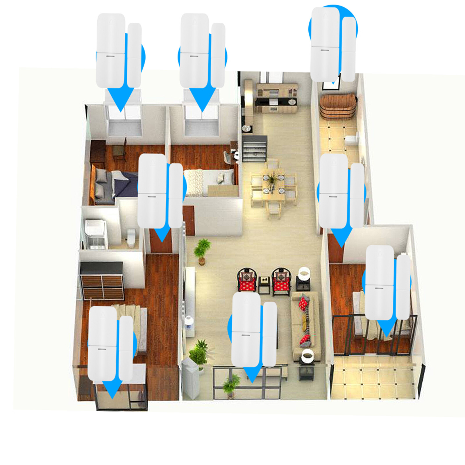 433Mhz Door Home -Theft System S4D6