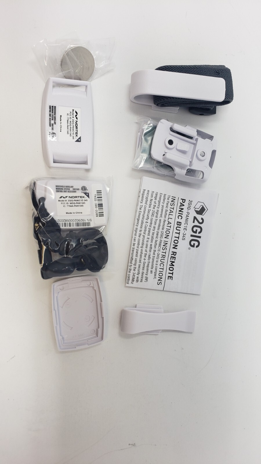 eSeries 2GIG 2GIG-PANIC1E-345 Panic Button Remote SEE DESCRIPTION
