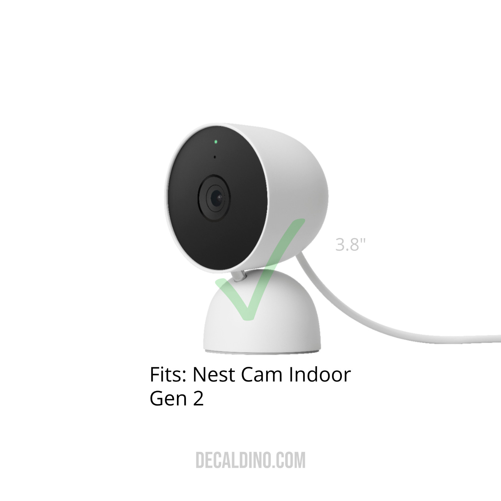 Plant Vase Case for Nest Indoor Cam Gen 2 2021 – Shelf Cover Nanny Google Home