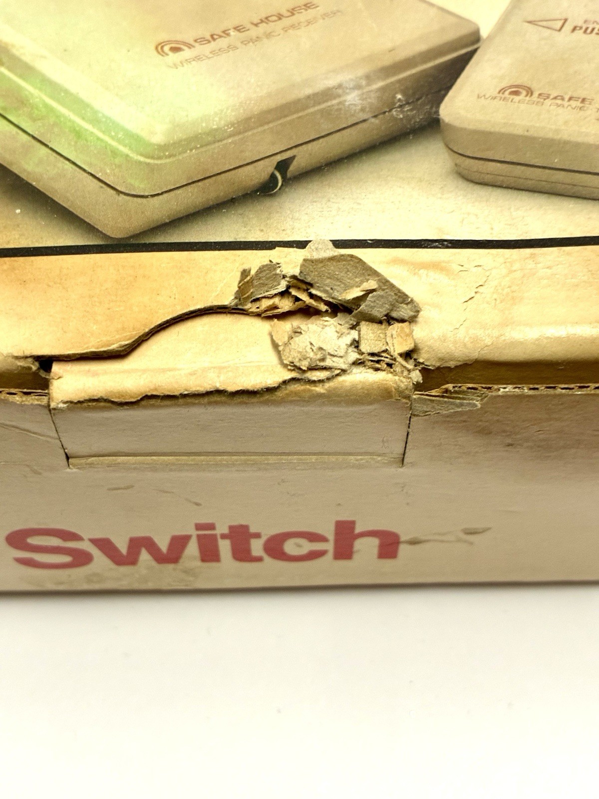 Vintage Safe House Radio Shack Wireless Panic Switch 49-536 New Old Stock Open