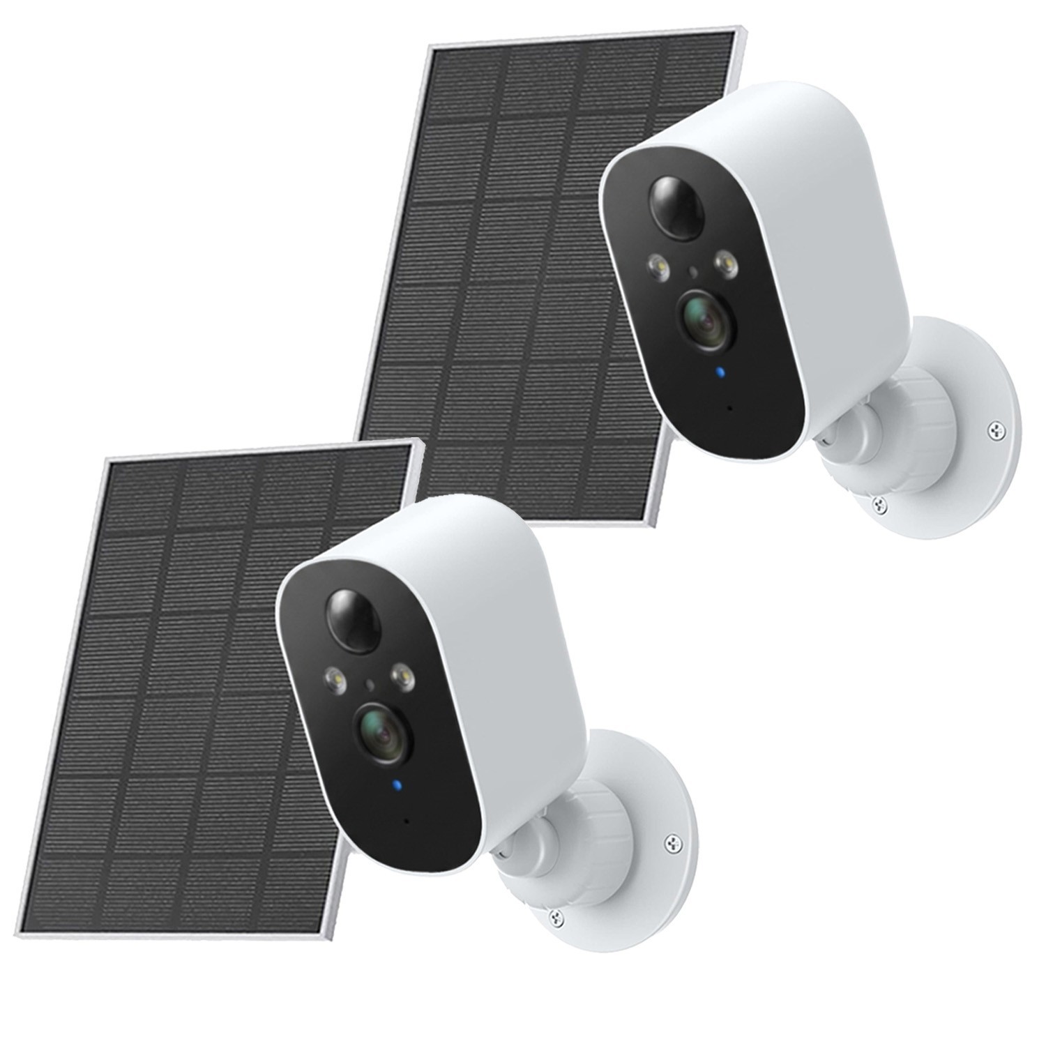 2/4PK 1080P Solar Camera Wireless WiFi Solar Power Battery Camera System Outdoor