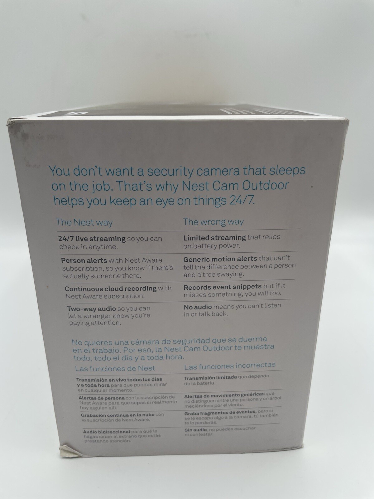 Nest Cam Outdoor Security Camera 1st Gen 2-Pack 1080p HD Wired Open Box